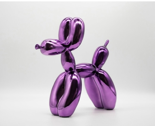 Jeff  Koons (after) - Paarse ballon hond