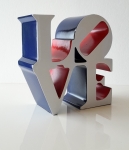 LOVE - Blue, Red and White