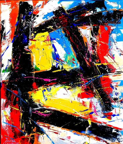 Jovan  Srijemac - Composition abstraite, Crash