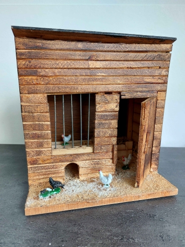 Andr De Boeck - Item N 6 - Miniatuur creatie: Kippenhok