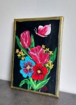 Item N 9 - Schilderwerk met bloemen