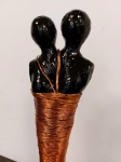 Rita  Jansegers - Item N 21 - Beeld uit klei, in brons gekleurd