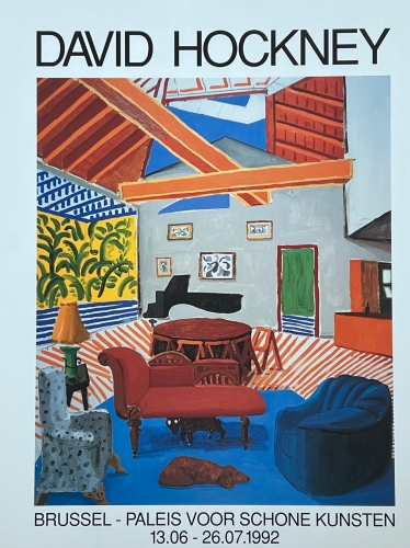 David Hockney - Affiche Paleis voor Schone Kunsten, Brussel