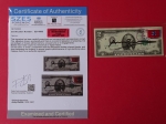 Hand signed banknote + COA