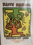 Keith Haring gesigneerde poster