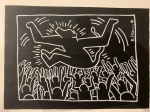 Keith Haring (after) - Beer opgetild door mannetjes