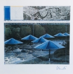 Christo Javacheff - Blue Umbrellas Japan