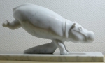 Jean-Michel GARINO - Marbre de Carrare - Hippopotame