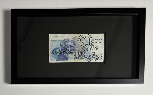 Keith Haring  - Originele tekening voor 500 BEF