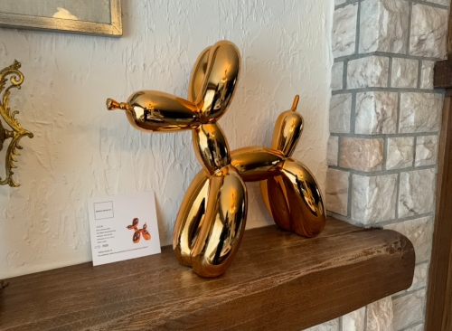 Jeff  Koons (after) - Jeff Koons Balloon Dog XXL 42cm ORANGE