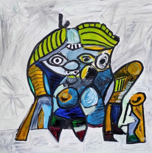 Andre m.Groes - COBRA art -KING in TOWN-