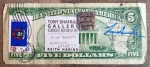 Andy Warhol - Keith Haring - Andy Warhol 5 dollar en Lucio Amelio gesigneerd met COA (#0760)