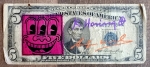 Andy Warhol - Keith Haring - Andy Warhol 5 Dollar and Lucio Amelio Signed w/COA (#0760)