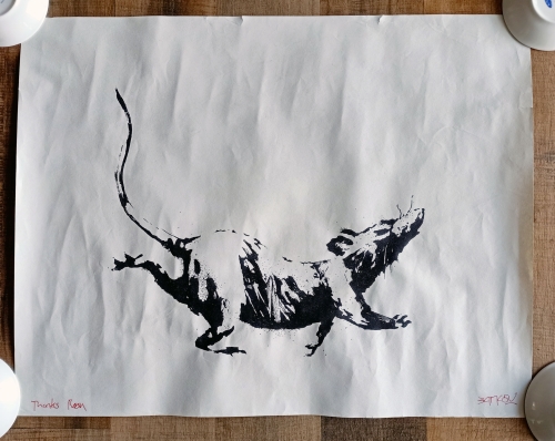 Banksy (attributed)  - GDP Rat - Silkscreen Gros Domestic Product - Signed - 2019 (#0522)