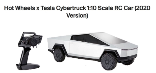 Elon Reeve Musk - Hot Wheels R/C Tesla Cybertruck GXG31-9993 (beperkte editie!) Schaal 1:10 - COMPLEET! (#0567)