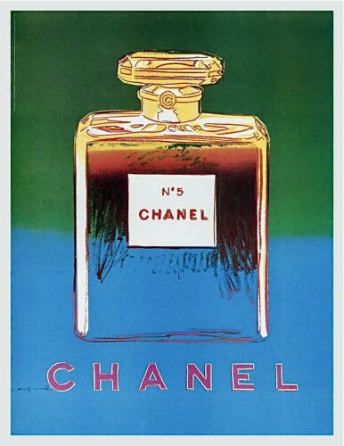 Andy Warhol - Andy Warhol Chanel N5 Parfum Affiche Parfum Sur lin 55x70cm (#0653)