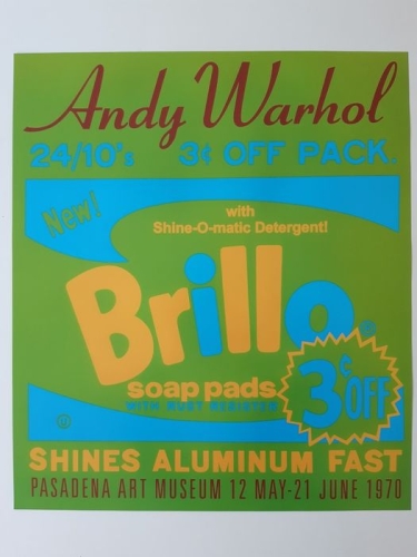 Andy Warhol - Andy Warhol - Brillo Soap Pads - Affiche - Signature estampille (#0328)