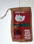 "Radio Rat" originele Woodstock 1994 Saugerties NY 13 & 14 augustus muzikale jute voedselzak (#0236)