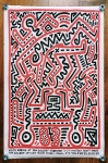 Keith Haring  - Keith Haring (Attributed) 5 Canvas Posters 1988 (#0326)