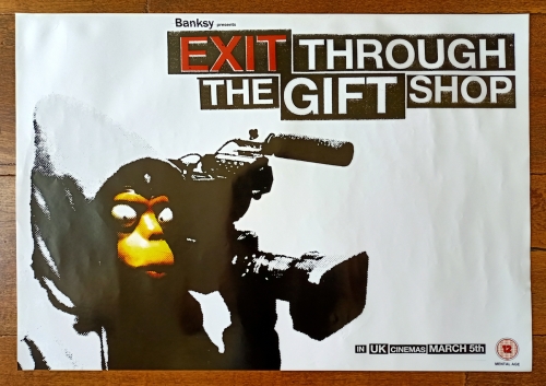 Banksy  - Banksy Official Rare poster 'Exit through the gift shop' 2010 (#0452.01)