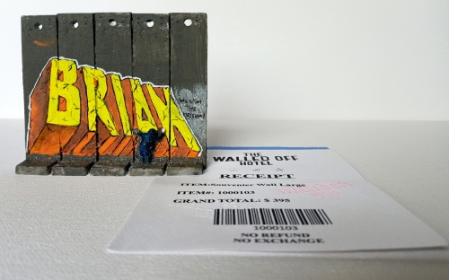 Banksy (attributed)  - Banksy (Attributed) 'Brain' Wall Section Sculpture w/Receipt (#0552)
