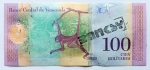 Banksy (attributed)  - Banksy (toegeschreven) Dismaland Banknote 100 Bolivariana 2015 met COA (#0603)