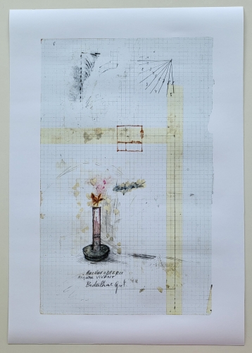 Panamarenko  - Lithograph from the series 