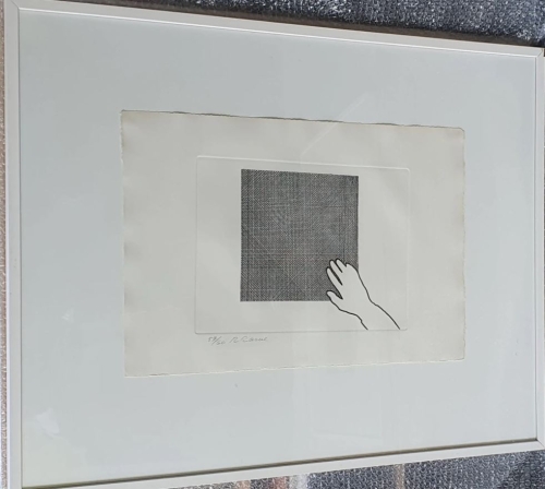 Roger Raveel - Hand and square