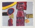 Guillaume Corneille - Litho gesigneerd : Totem, 1996, ingelist!