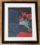 Guillaume Corneille - Lithographie signe, Margherita  la rose, 1980, encadr!