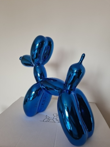 Jeff  Koons (after) - Chien bleu gris