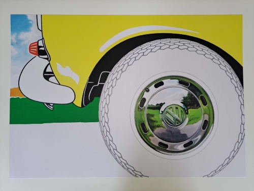 Antoon De Clerck - car wheel cover painting