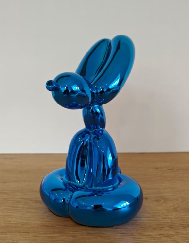 Jeff  Koons (after) - Sitting balloon dog - Blue