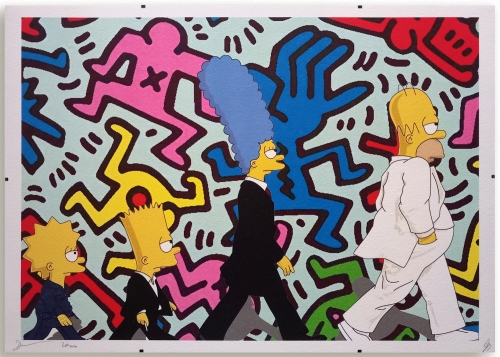 DEATH NYC  - Simpsons X Haring - Screenprint AP