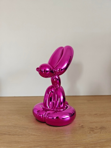 Jeff  Koons (after) - Sitting balloon dog - Pink