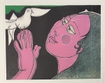 Guillaume Corneille - Lithographie signe : Incantation, 1999, encadre!