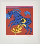 Guillaume Corneille - Het blauwe paard, 1986