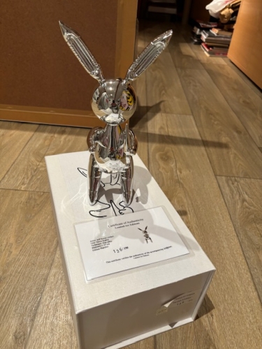 Jeff  Koons (after) - Silver Rabbit