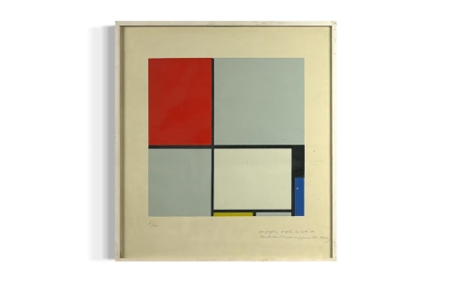 PIET  MONDRIAN - Composition Rouge Jaune Bleu