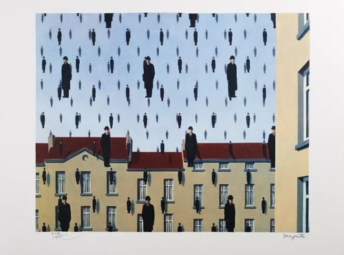 Rene Magritte - Golconde +