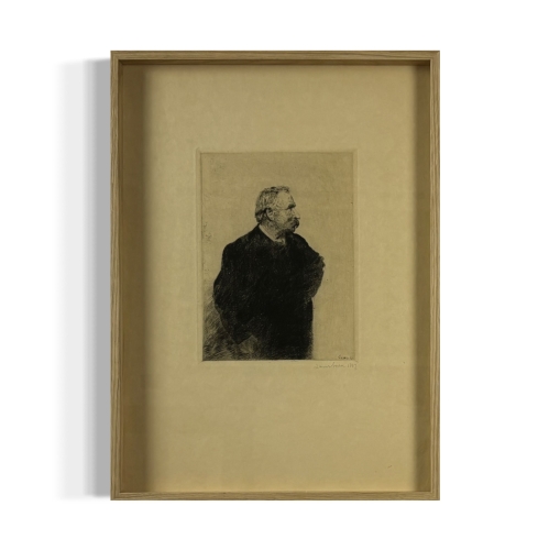 James Ensor - Portrait of Ernest Rousseau - Signed