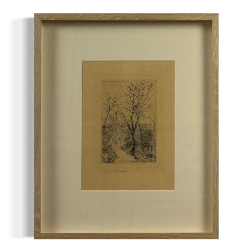 James Ensor - Sentier  Groenendael - Signed