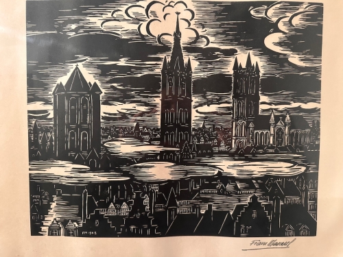 Frans Masereel - View of Ghent