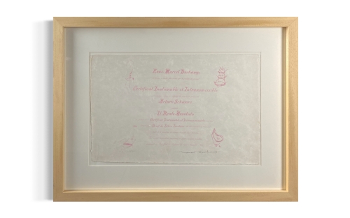 Marcel Duchamp - Certificate De Lecture