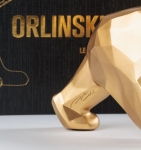 Richard  Orlinski - Ours Pompon x Orlinski (Matt Gold)