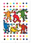 Haring X Hirst  zeefdruk met lijst