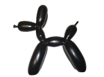 Black balloon dog