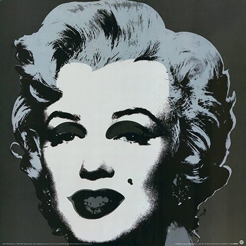 (After) Andy Warhol - Marilyn Monroe (black)  XXL