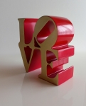 Robert Indiana (after) - Love (Red and Gold)