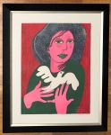 Guillaume Corneille - Litho gesigneerd : Ontsnappen , 1991, ingelist!